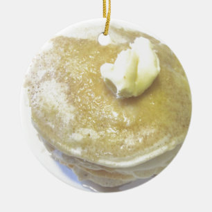 Love Pancakes Ceramic Ornament
