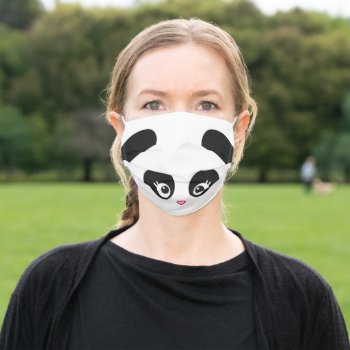Love Panda® Adult Cloth Face Mask by CUTEbrandsAPPAREL at Zazzle