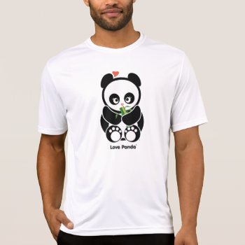 Love Panda® Apparel T-shirt by CUTEbrandsAPPAREL at Zazzle