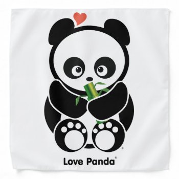 Love Panda® Bandana by CUTEbrandsAPPAREL at Zazzle