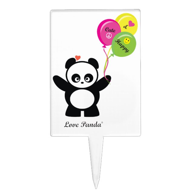 Love Panda® Cake Topper (Front)