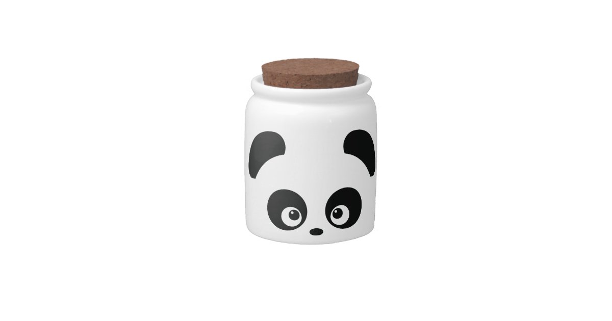 Love Panda® Candy Jar Zazzle