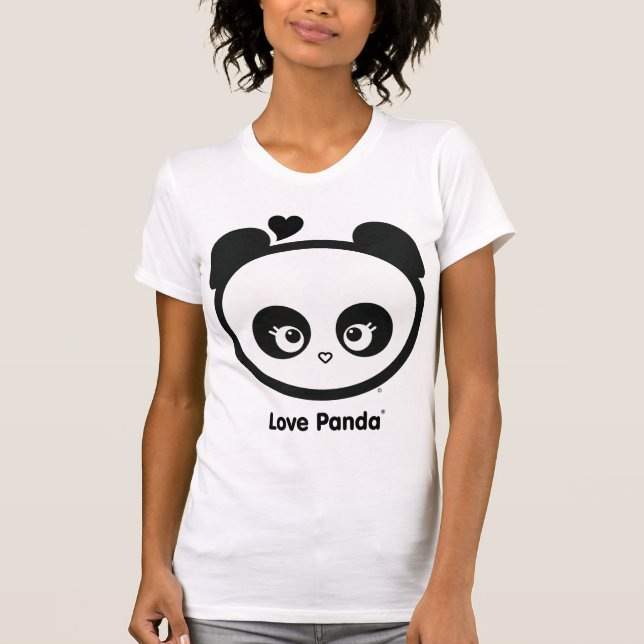 Love Panda® Casual Scoop Ladies Apparel T-Shirt (Front)