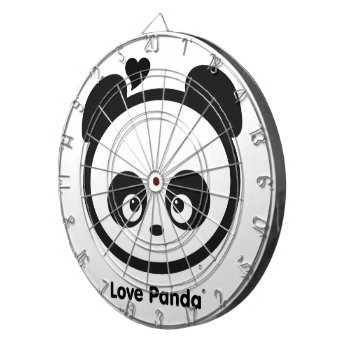 Love Panda® Dart Board by CUTEbrandsGIFTS at Zazzle