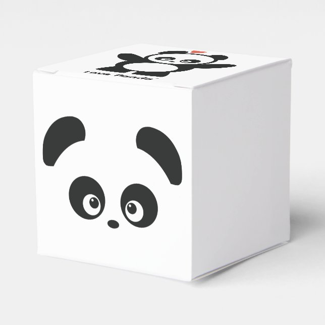 Love Panda® favor boxes (Front Side)