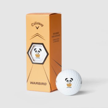 Love Panda® Golf Balls by CUTEbrandsGIFTS at Zazzle