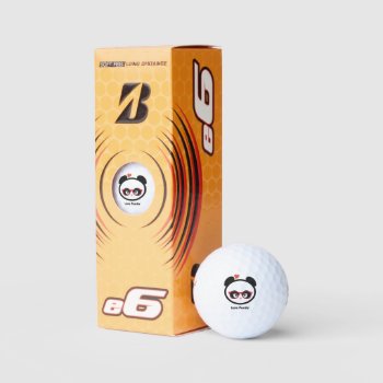 Love Panda® Golf Balls by CUTEbrandsGIFTS at Zazzle