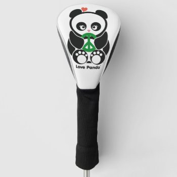 Love Panda® Golf Head Cover by CUTEbrandsGIFTS at Zazzle