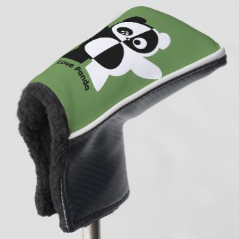 Love Panda® Golf Head Cover by CUTEbrandsGIFTS at Zazzle