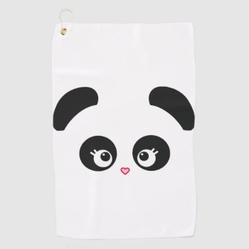 Love Panda® Golf Towel by CUTEbrandsGIFTS at Zazzle