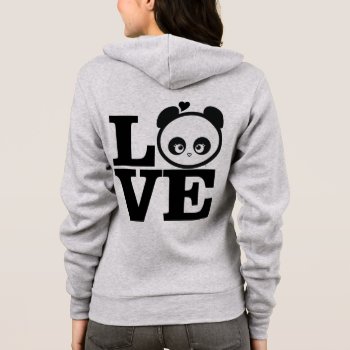 Love Panda® Hoodie by CUTEbrandsAPPAREL at Zazzle