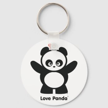Love Panda® Keychain by CUTEbrandsGIFTS at Zazzle