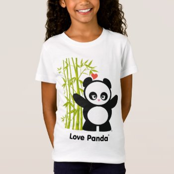 Love Panda® Kids Fitted Apparel T-shirt by CUTEbrandsAPPAREL at Zazzle