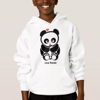 Love Panda® Kids Hoody by CUTEbrandsAPPAREL at Zazzle