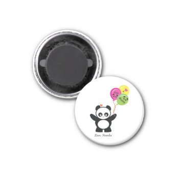 Love Panda® Magnet by CUTEbrandsGIFTS at Zazzle