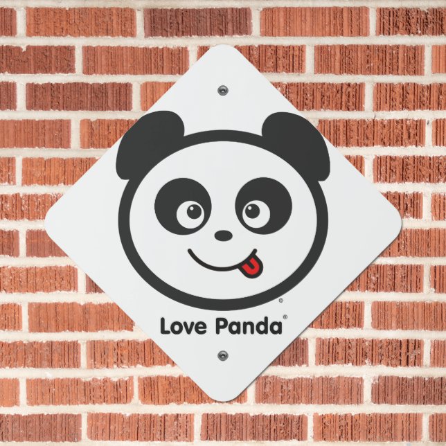 Love Panda® Metal Sign (In Situ(Brick))