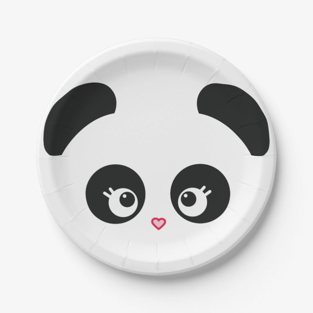 Love Panda® Paper Plates (Front)