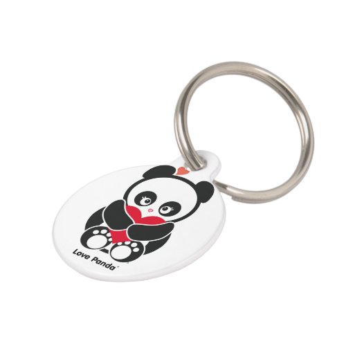 Love Panda Pet ID Tag