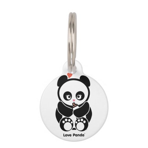 Love Panda Pet ID Tag