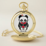 Love Panda® Pocket Watch<br><div class="desc">Love Panda® product from Cute Brands. For more information on Love Panda® check us out at www.CUTEandHAPPY.com</div>