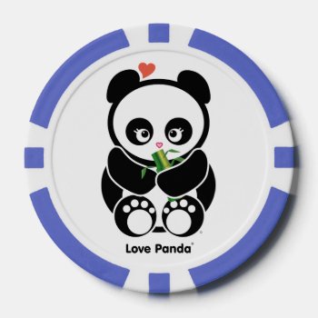 Love Panda® Poker Chips by CUTEbrandsGIFTS at Zazzle
