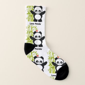 Love Panda® Socks by CUTEbrandsAPPAREL at Zazzle