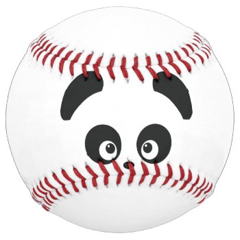 Love Panda® Softball by CUTEbrandsGIFTS at Zazzle