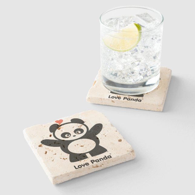 Love Panda® Stone Coaster (Side)