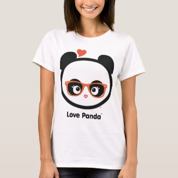 Love Panda® T-shirt by CUTEbrandsAPPAREL at Zazzle