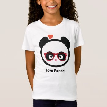 Love Panda® T-shirt by CUTEbrandsAPPAREL at Zazzle