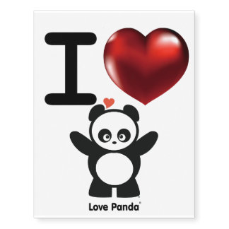 Love Panda® Temporary Tattoos