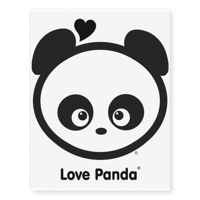 Love Panda® Temporary Tattoos (Front)