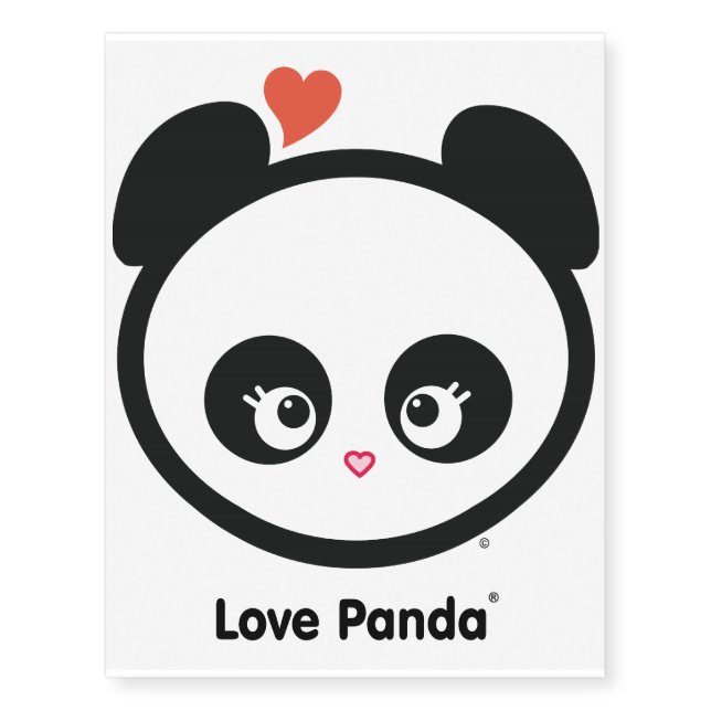Love Panda® Temporary Tattoos (Front)