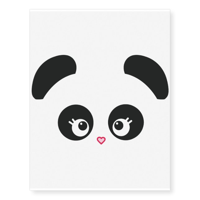 Love Panda® Temporary Tattoos (Front)