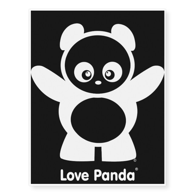 Love Panda® Temporary Tattoos (Front)