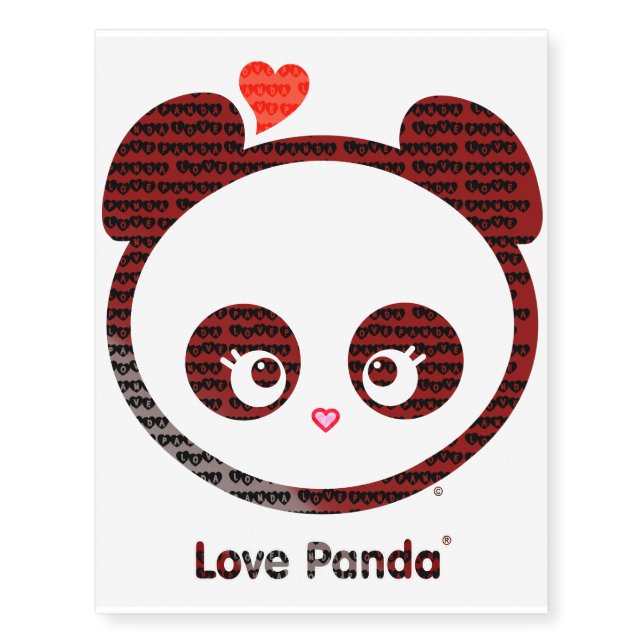 Love Panda® Temporary Tattoos (Front)