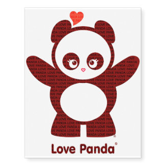 Love Panda® Temporary Tattoos