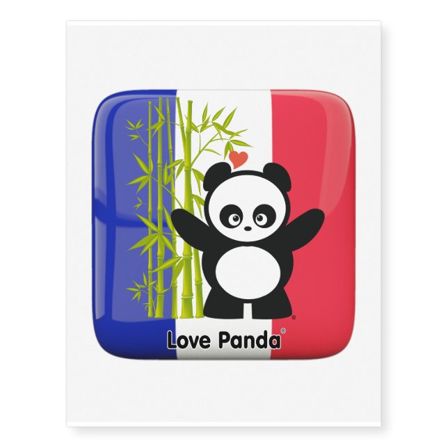 Love Panda® Temporary Tattoos (Front)