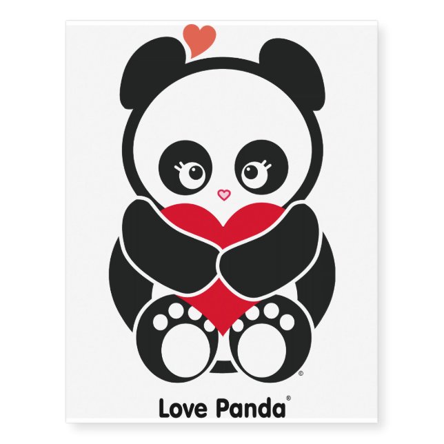Love Panda® Temporary Tattoos (Front)