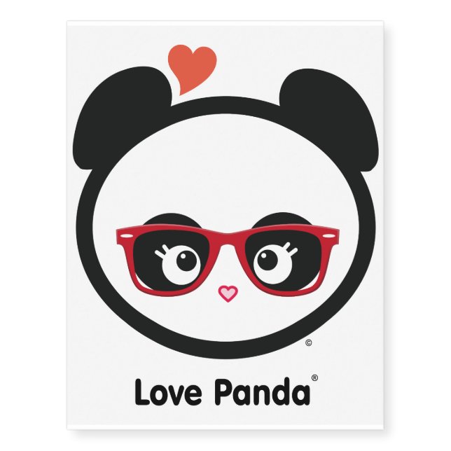 Love Panda® Temporary Tattoos (Front)