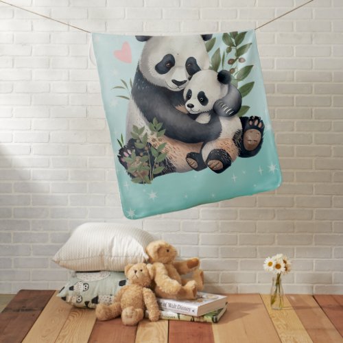 Love Pandas Baby Blanket