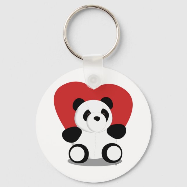Love Pandas Keychain (Front)