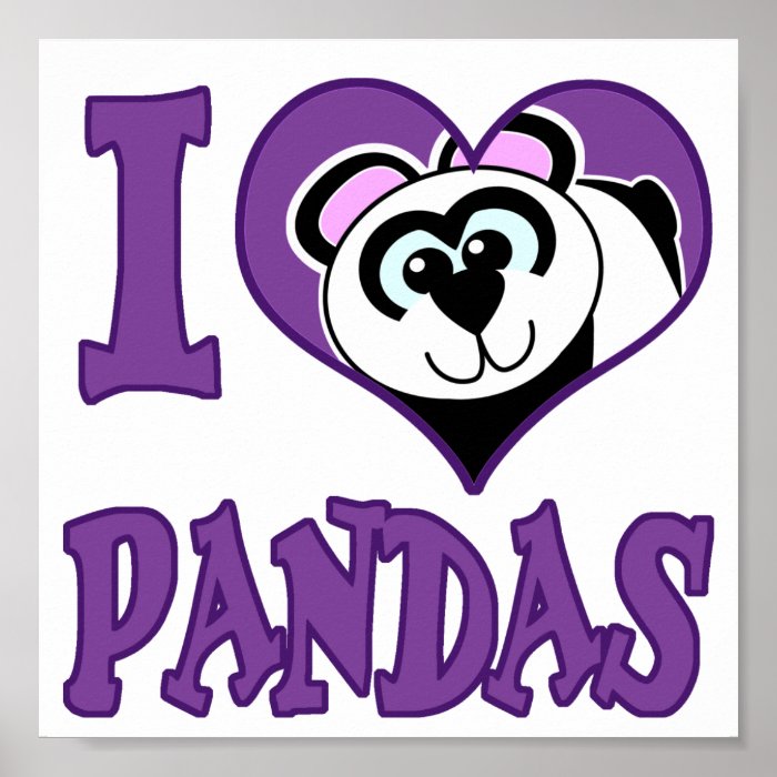 love pandas posters