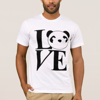 Love Pandas Tee in Black