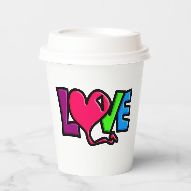 Love  paper cups (Front)