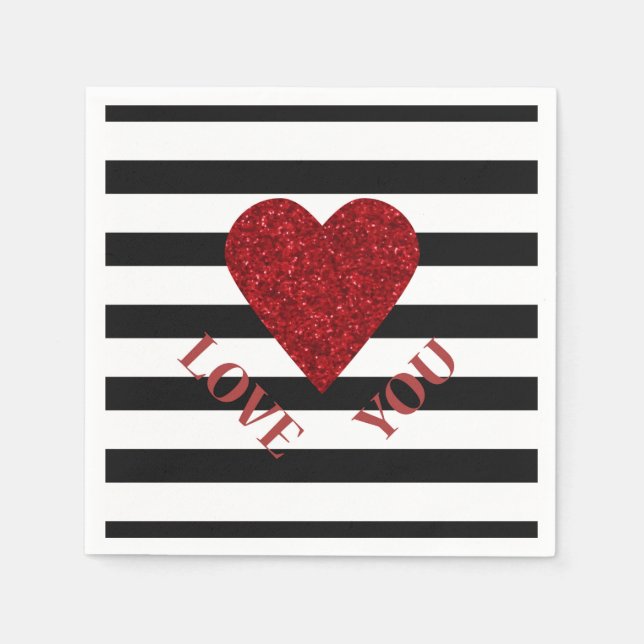 Love Paper Napkins (Front)