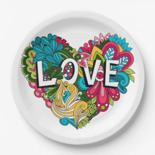 Love paper plates