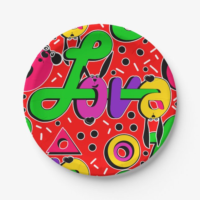 Love Paper Plates (Front)