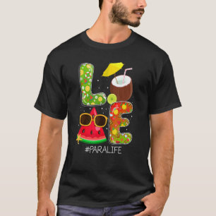 Love Para Life Off Duty Summer Vibes Beach Sunset T-Shirt