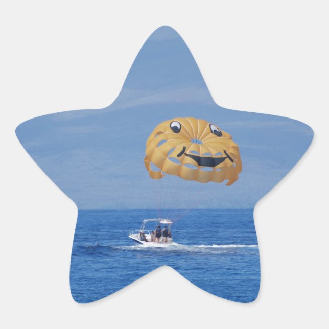 Love Parasailing Star Sticker (Front)